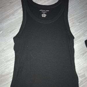 american eagle black tank